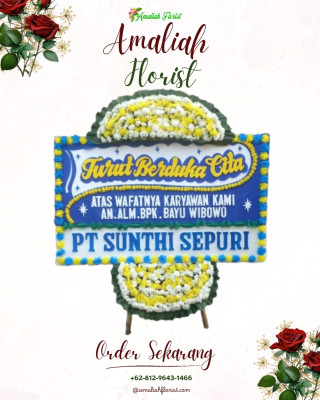 Papan Bunga Duka di Pasar Kemis